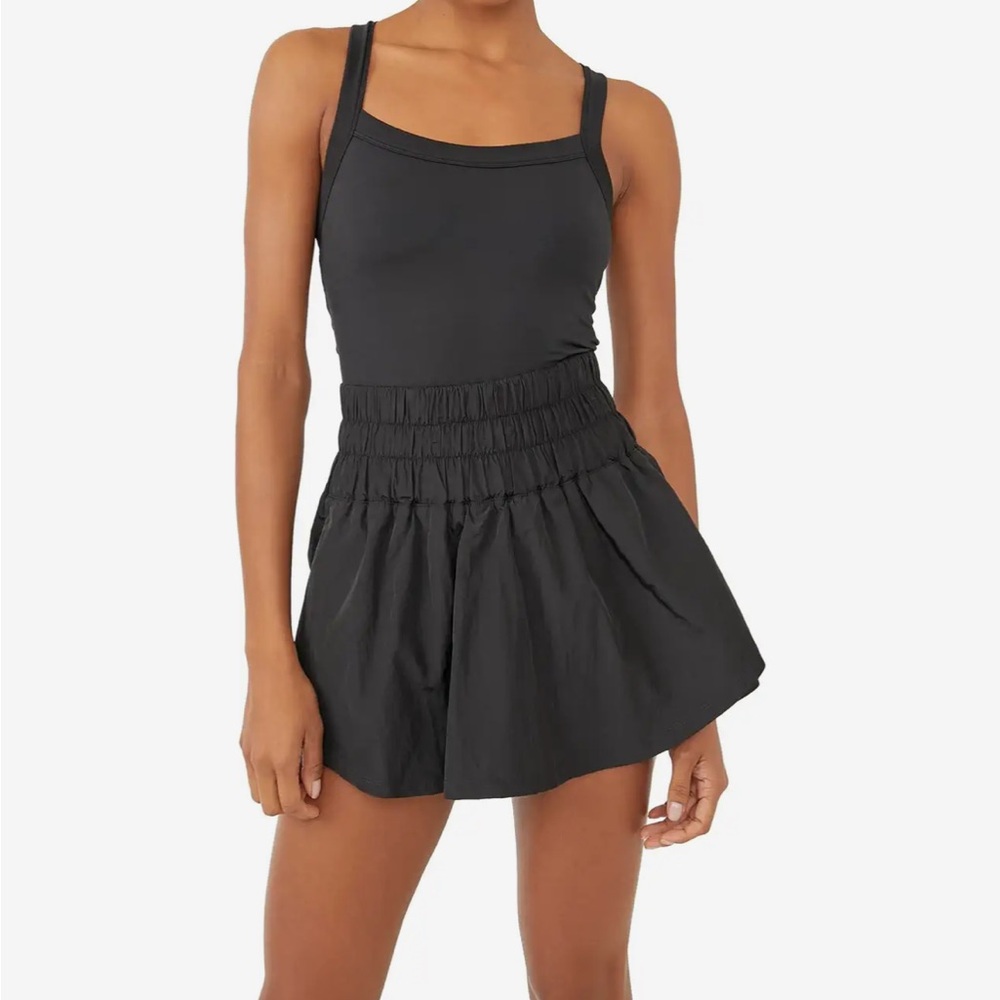 Free People Black Skortsie